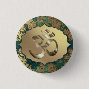 Badge Rond 2,50 Cm Om Floral