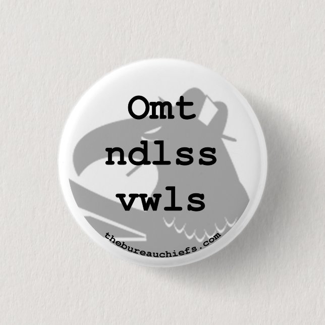 Badge Rond 2,50 Cm Omt bouton de Ndlss Vwls 1,25" (Devant)