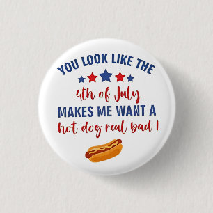 Badge Rond 2,50 Cm On dirait que le 4 juillet me donne envie