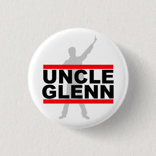 Badge Rond 2,50 Cm Oncle Glenn Shadow Buttons