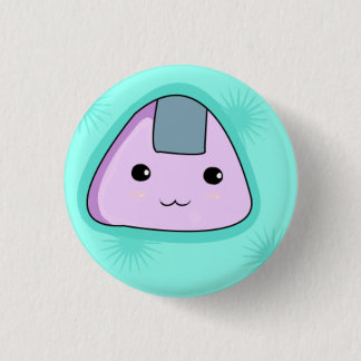 Badge Rond 2,50 Cm Onigiri - bouton bleu