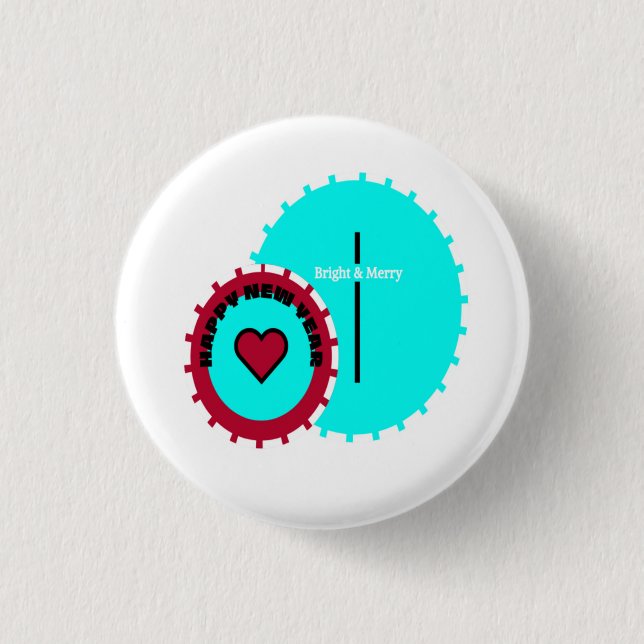 Badge Rond 2,50 Cm ONLY For Bright & Merry Button (Devant)