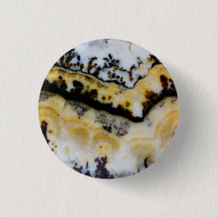 Badge Rond 2,50 Cm Onyx Lace d'Argent