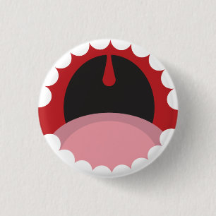 Badge Rond 2,50 Cm Open mouth