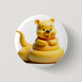 Badge Rond 2,50 Cm Ophidiophobie Winnie l'Ooh 1