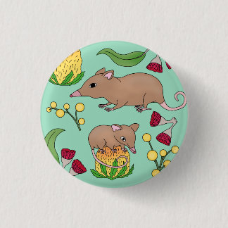 Badge Rond 2,50 Cm Opossum miel