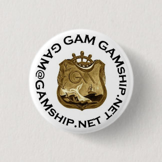 Badge Rond 2,50 Cm or noir de joint