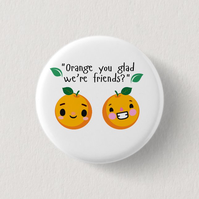 BADGE ROND 2,50 CM ORANGE QUOTE (Devant)