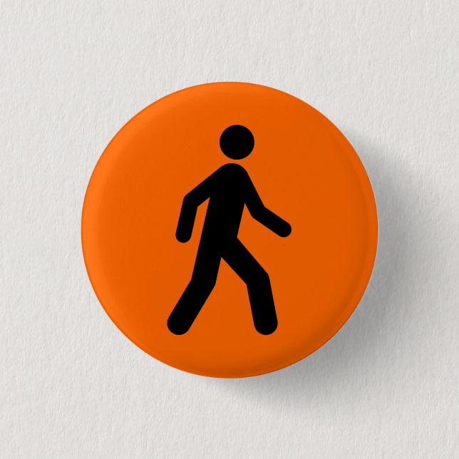 Badge Rond 2,50 Cm orange vous heureux (Devant)