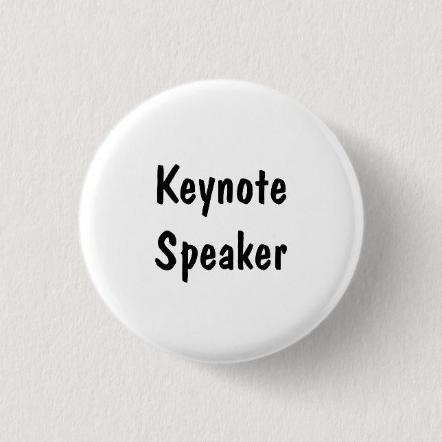 Badge Rond 2,50 Cm Orateur principal (Devant)