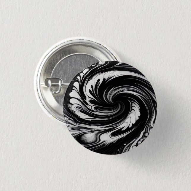 Badge Rond 2,50 Cm Orbiting Vortex Button (Devant & derrière)