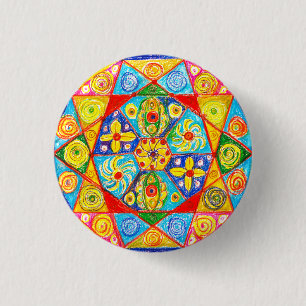 Badge Rond 2,50 Cm ordre Abstrait