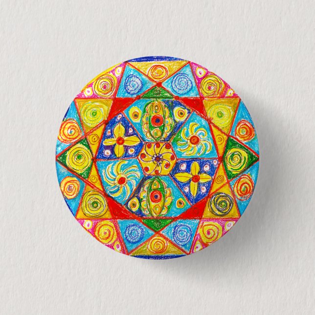 Badge Rond 2,50 Cm ordre Abstrait (Devant)