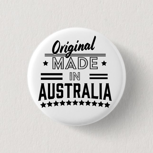 Badge Rond 2,50 Cm Original fabriqué en Australie (Devant)