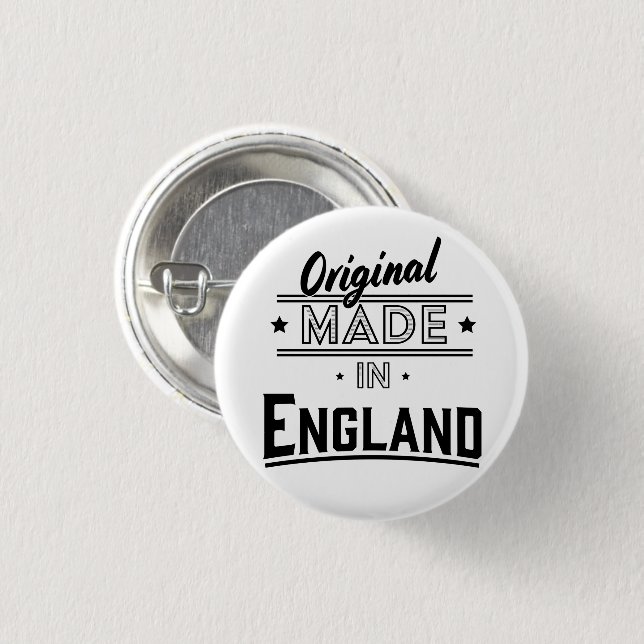 Badge Rond 2,50 Cm Original Made in England (Devant & derrière)
