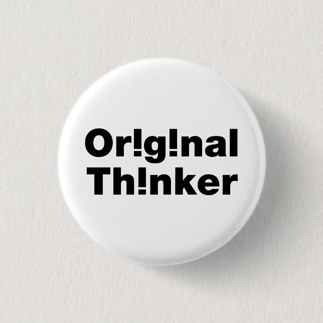 Badge Rond 2,50 Cm Original Thinker (Devant)
