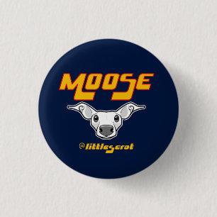 Badge Rond 2,50 Cm Orignaux le Littlescrot