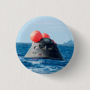 Badge Rond 2,50 Cm Orion Capsule Spacecraft Ocean Recovery