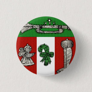 Badge Rond 2,50 Cm Ornements vintages
