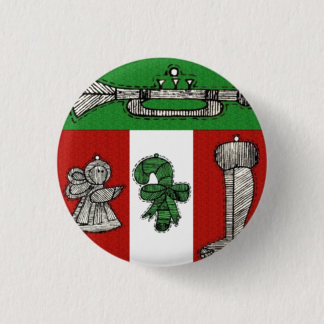 Badge Rond 2,50 Cm Ornements vintages (Devant)