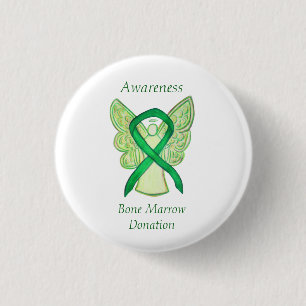 Badge Rond 2,50 Cm Os Marrow Dons Sensibilisation Angel Ruban Pin