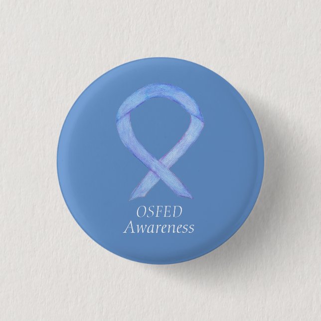 Badge Rond 2,50 Cm OSFED (Trouble Alimentaire) Sensibilisation Épine  (Devant)
