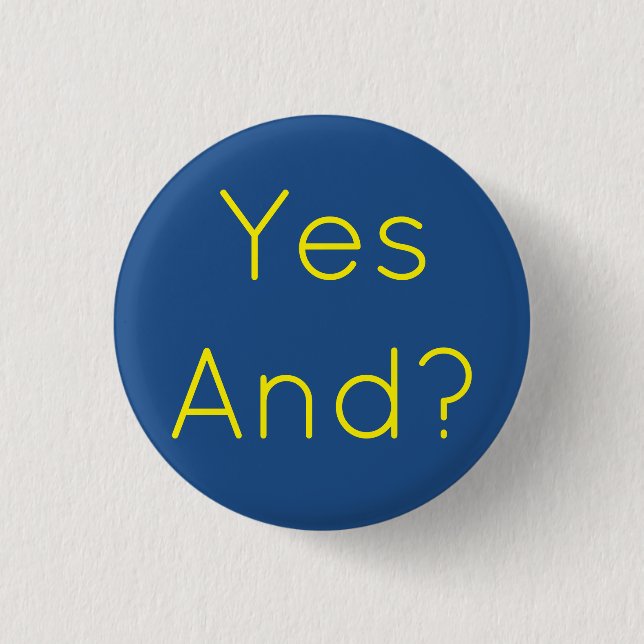 Badge Rond 2,50 Cm Oui Et ? (Devant)