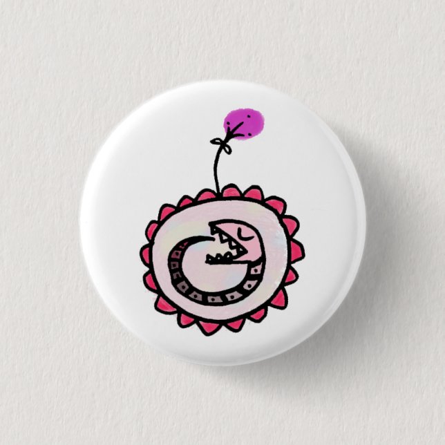 Badge Rond 2,50 Cm ouroboros de bébé (Devant)