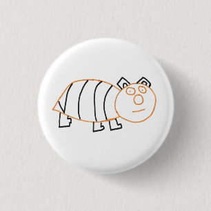 Badge Rond 2,50 Cm Ours d'abeilles petit, 3,2 cm (1,25 po) Badge rond