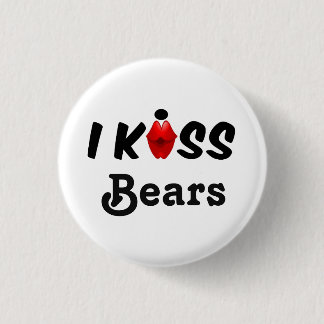 Badge Rond 2,50 Cm Ours de baiser du bouton I