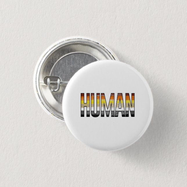 Badge Rond 2,50 Cm Ours Humain (Devant & derrière)