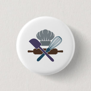 Badge Rond 2,50 Cm Outils de cuisson Cuisine Amusant Drôle Chef culin