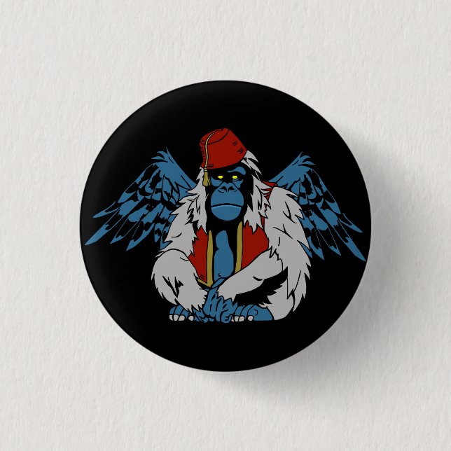 Badge Rond 2,50 Cm Oz Flying Monkey (Devant)