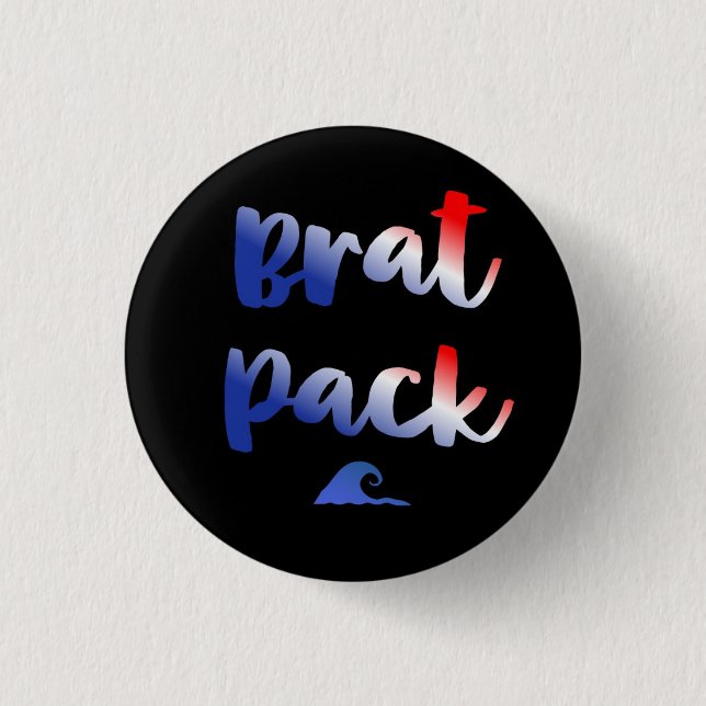 Badge Rond 2,50 Cm Pack Brat (Devant)