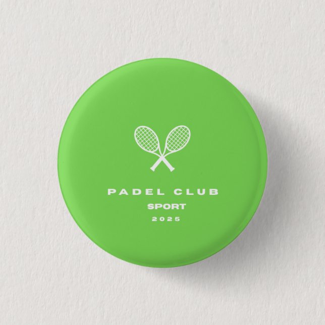 Badge Rond 2,50 Cm  Padel sport round button (Devant)