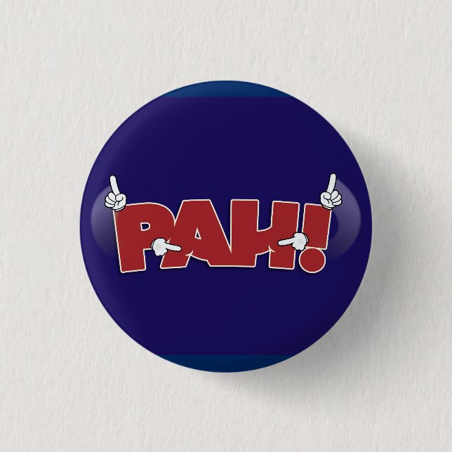 Badge Rond 2,50 Cm Pah ! bouton (ASL) (Devant)