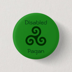 Badge Rond 2,50 Cm Païen handicapé