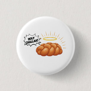 Badge Rond 2,50 Cm Pain juif juif de Saint-Challah Hanoukka