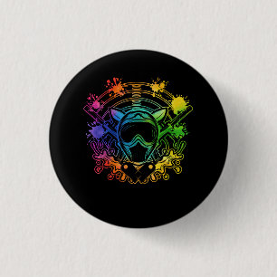 Badge Rond 2,50 Cm Paintball Lecteur Paint Tir Paintballer Air Gu