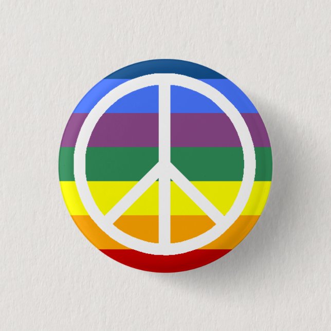 Badge Rond 2,50 Cm paix (Devant)