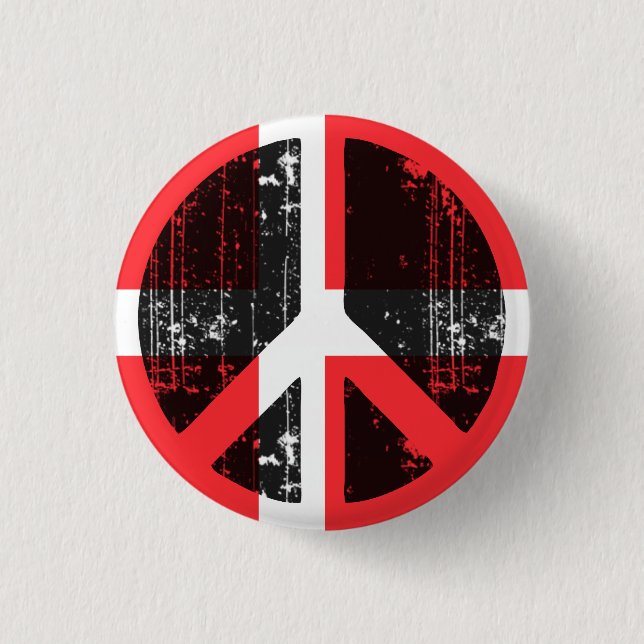 Badge Rond 2,50 Cm Paix au Danemark (Devant)