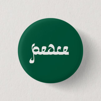 Badge Rond 2,50 Cm Paix verte