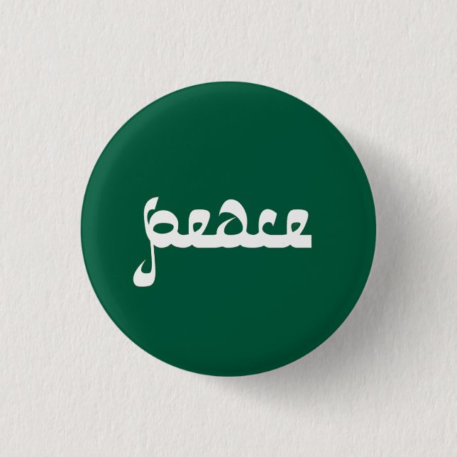 Badge Rond 2,50 Cm Paix verte (Devant)