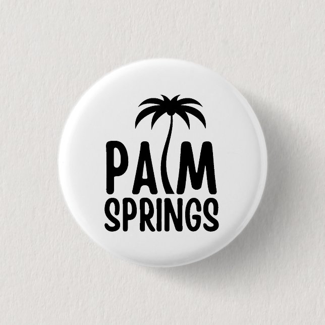 Badge Rond 2,50 Cm Palm Springs T-Shirt  (Devant)