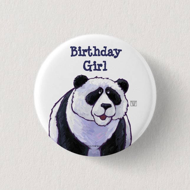 Badge Rond 2,50 Cm Panda Bear Party Centre (Devant)