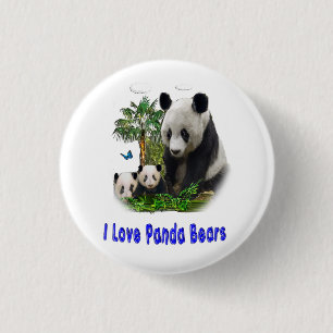 Badge Rond 2,50 Cm Panda Bears