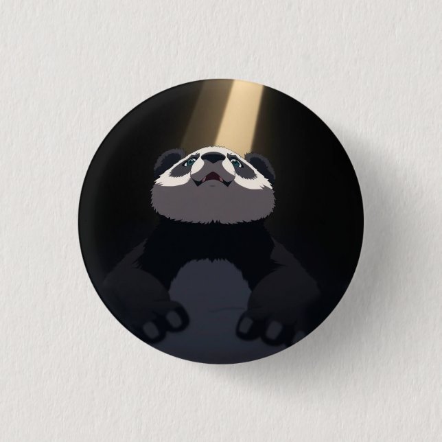 Badge Rond 2,50 Cm Panda d'anime (Devant)