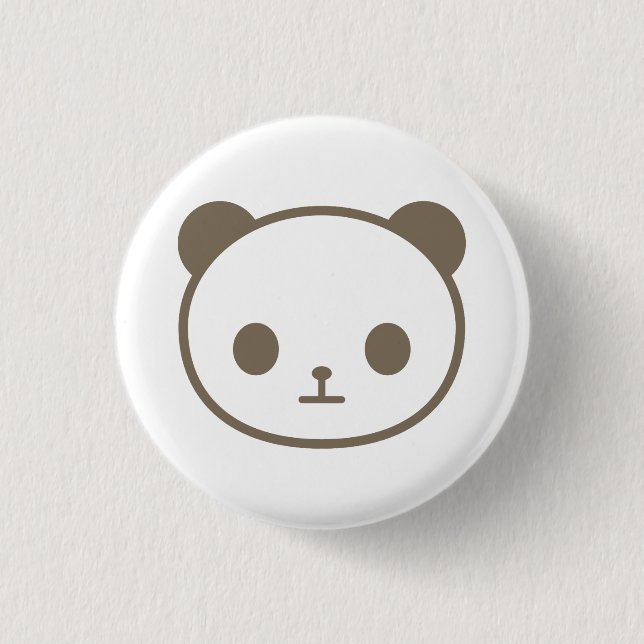 Badge Rond 2,50 Cm panda de chibi (Devant)