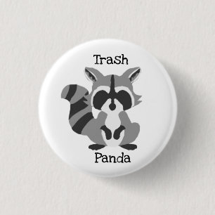 Badge Rond 2,50 Cm Panda de déchets