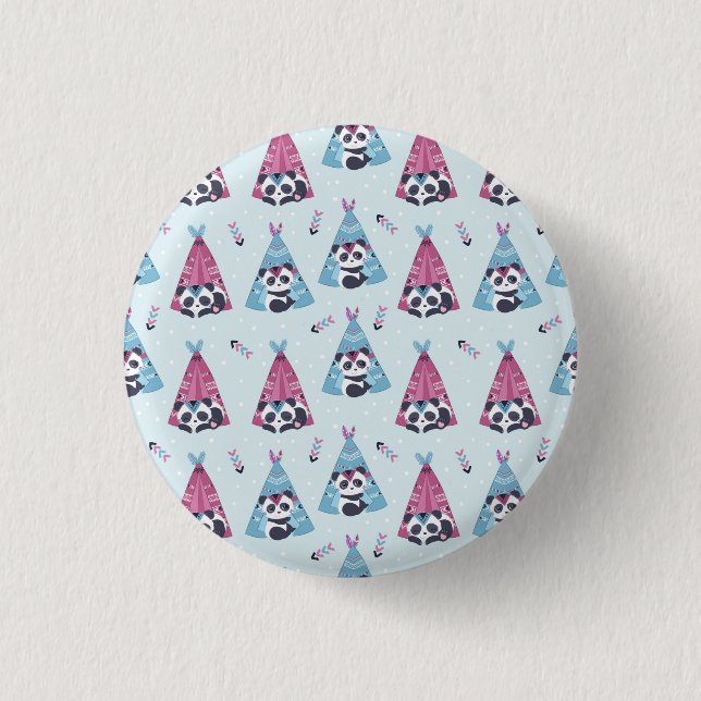 Badge Rond 2,50 Cm Panda Lover | Être comme Panda (Devant)